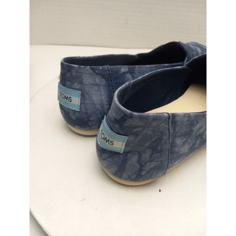 TOMS Alpargata Slip On Blue Tie Dye Woven Womens Size 10 Shoes Loafers - Picture 5 of 12